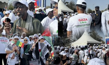 Senegal'de yüzlerce kişi Filistin'e destek için yürüdü