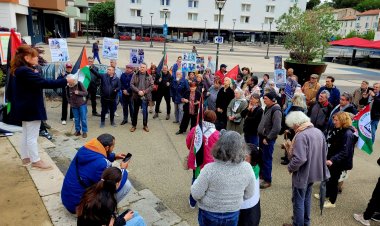 Eylemler meyvesini verdi: İşgalci İsrail'in Paris'teki Uluslararası Savunma ve Güvenlik Fuarı'na katılımı engellendi