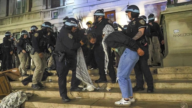 ABD'deki Üniversite Profesörleri Birliği, Columbia'daki öğrencilere polis müdahalesini kınadı