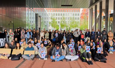 Hollanda'da memurlar, hükümeti ve İşgalci İsrail’i 6 aydır protesto ediyor