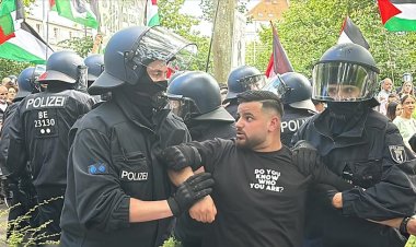 Berlin’de Filistin’e destek eyleminde göstericiler gözaltına alındı