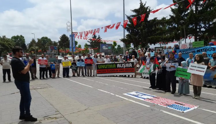 Sakarya'da Gazze nöbeti 29 haftadır devam ediyor