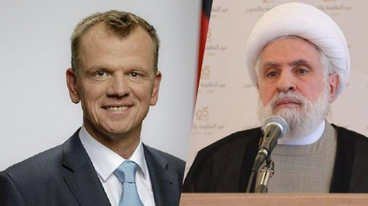 Alman istihbarat başkan yardımcısı Hizbullah genel sekreter yardımcısıyla görüştü
