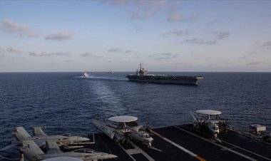 Emperyalist  ABD'nin uçak gemisi, konuşlanacağı Orta Doğu'ya ulaştı