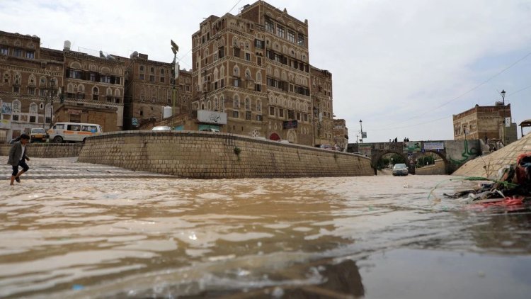 Yemen'deki sel felaketlerinde 38 bin aile evsiz kaldı