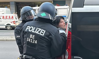 Berlin'de Filistin’e destek yürüyüşüne polis saldırdı