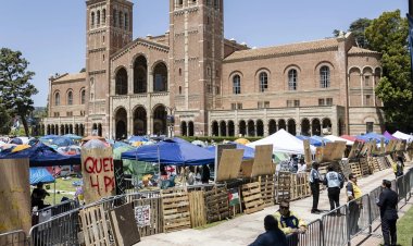 Kaliforniyalı profesörler Filistin protestolarının şiddetle bastırılmasına karşı mücadele ediyor