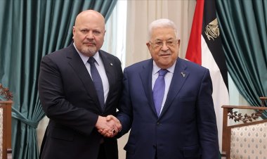Uluslararası Ceza Mahkemesi Başsavcısı Han, Filistin Devlet Başkanı Abbas ile görüştü
