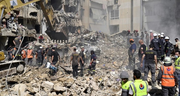 İşgalci İsrail son 24 saatte Lübnan'a 153 hava saldırısı gerçekleştirdi