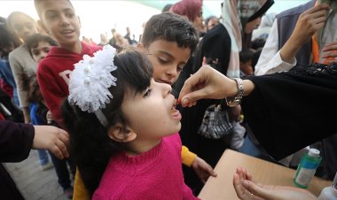 DSÖ: Gazze'de 547 binden fazla çocuğa çocuk felci aşısı yapıldı