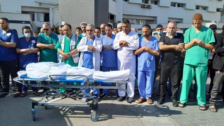 Soykırımcı İsrail Gazze'ye saldırılarında binden fazla sağlık çalışanını katletti