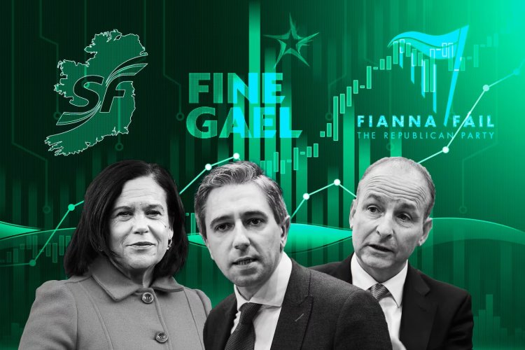 İrlanda basınının sandık çıkış anketine göre, Sinn Fein ve Fine Gael partileri seçimi baş başa götürüyor
