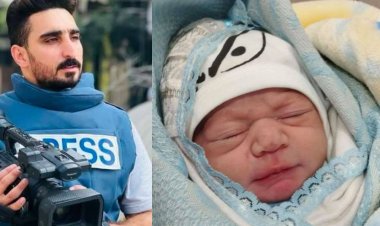 Gazze'de iki acı hikaye: Şehit gazetecinin eşi aynı gün anne oldu