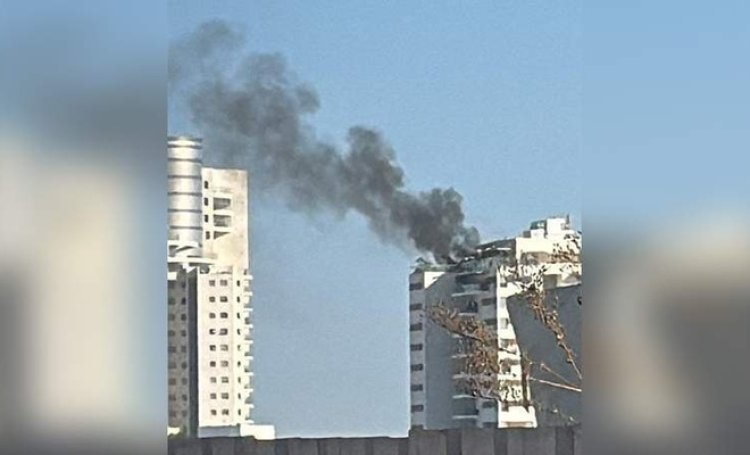 Ensarullah İHA ile Tel Aviv'de bir binayı vurdu