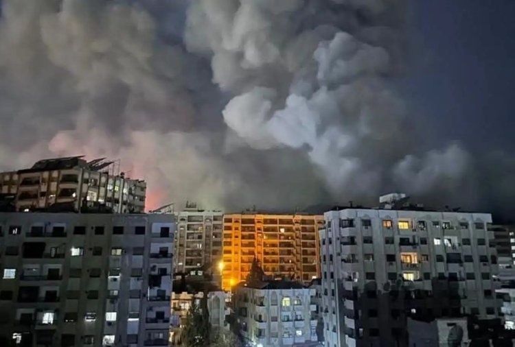 İşgalci İsrail Suriye'de birçok noktayı bombaladı