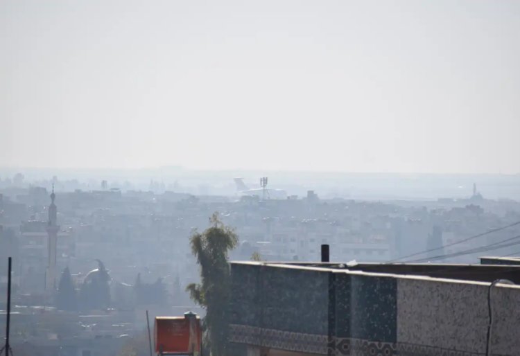 Suriye'nin Kamışlı kentinde uçak hareketliliği