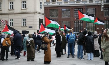 Avusturya'da, Filistinli doktor Ebu Safiyye için dayanışma gösterisi