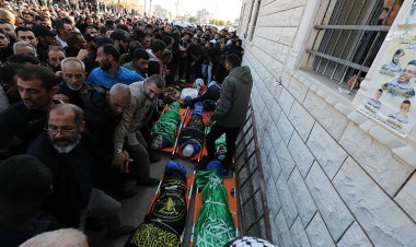 Batı Şeria'da şehid edilen 10 Filistinli son yolculuğuna uğurlandı