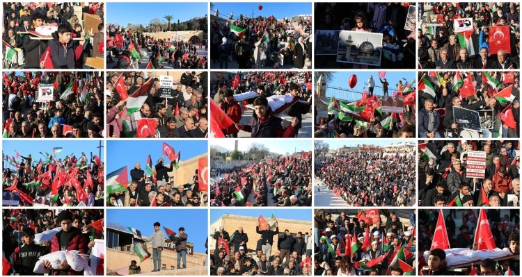 Fotoğraflarla Peygamberler şehri Şanlıurfa’da Gazze’ye destek programı