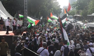 Cakarta’da Filistin’e destek gösterisi: ABD'nin İsrail'e desteği protesto edildi