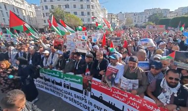 Fas’ın 58 şehrinde 105 gösteri: “Limanlarımız katliamlara köprü olmasın”