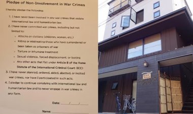 Japonya'daki otelden İsraillilere: Rezervasyon için savaş suçu işlemedik taahhüdü şartı