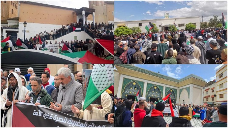 Fas'ta Gazze için yükselen ses: "Gazze ateş altında, ey İslam dünyası"