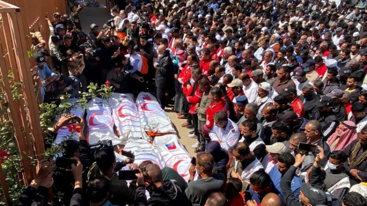 İşgalci İsrail'in saldırısında katledilen 15 sağlık çalışanının arkasında kalan acı hikayeler