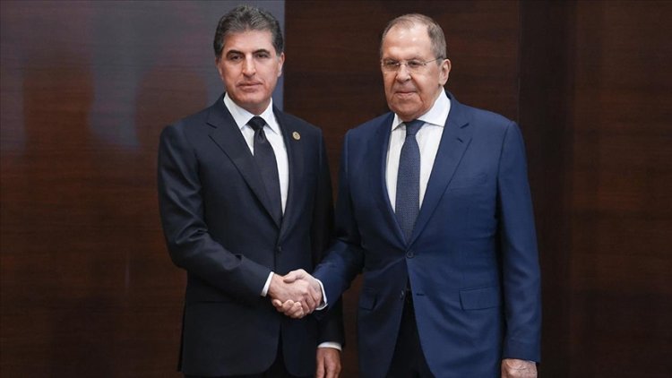 Barzani, Rusya Dışişleri Bakanı Lavrov ile Antalya'da görüştü