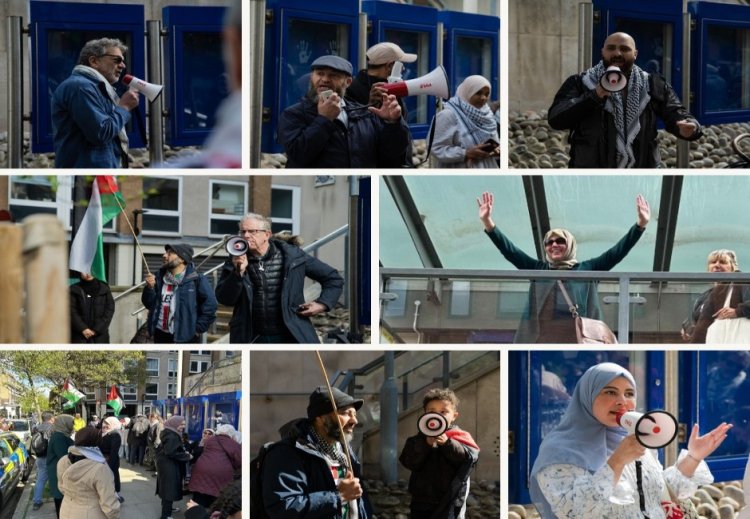 İngiliz İslami Kurumları, Filistin’i destekleyenlere yönelik baskıyı protesto etti