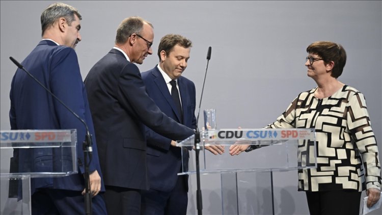 Almanya'da Sosyal Demokrat Parti, Hristiyan Birlik partileriyle koalisyon anlaşmasını onayladı