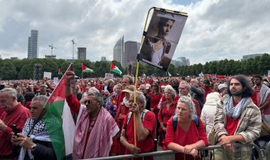 Lahey’de vicdan seli: Hollanda’da 100 bin kişi Gazze için buluştu