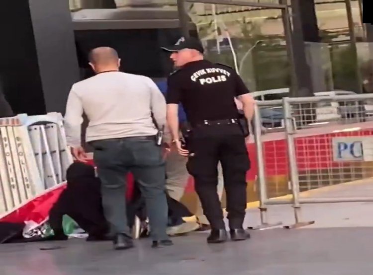 Gazze için eylem yapan kadınları yerde sürüklediler: HÜDA PAR’dan sert tepki