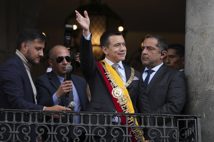 Ekvador'da seçimleri kazanan devlet başkanı Daniel Noboa yemin etti