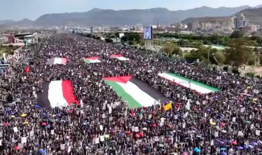 Yemen'de Gazze ve İran'a destek mitingi düzenlendi