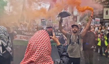 Londra'da on binler Filistin için yürüdü: İsrail’e ambargo ve İngiltere’ye tepki