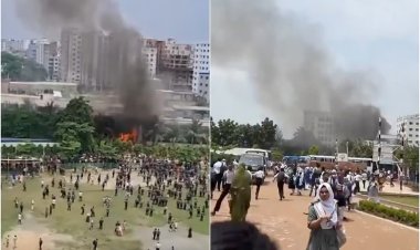 Bangladeş'te askeri eğitim uçağının okul kampüsüne düşmesi sonucu 19 kişi öldü