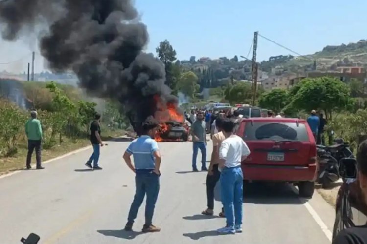 Siyonist İsrail Güney Lübnan'a İHA'larla saldırdı: 1 şehit, 5 yaralı