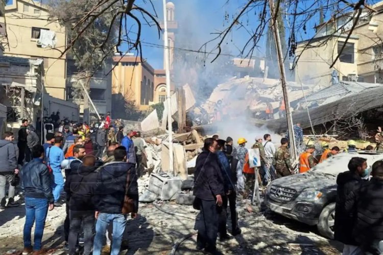 İşgalci İsrail'in Şam saldırısında İlk belirlemelere göre 1 ölü, 18 yaralı