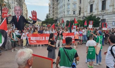 Valensiya’da Gazze soykırımı protestosu ve Enes el-Şerif’e anma