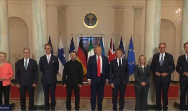 Avrupalı liderler, Rusya-Ukrayna barış süreci için Beyaz Saray’da konuştu