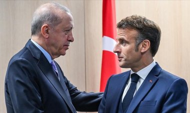 Cumhurbaşkanı Erdoğan, Macron ile görüştü