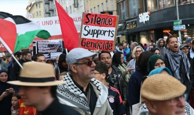 Viyana’da Filistin için gösteri: “İşgalci İsrail’e yaptırım, soykırımı durdurun”