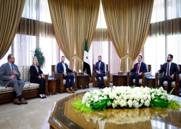 Suriye Cumhurbaşkanı Şara, ABD'li heyeti kabul etti