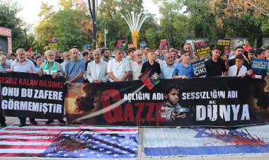 Gazze'deki dram Batman'da sessiz eylemle anlatıldı