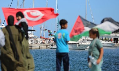 Tunus'tan Küresel Sumud Filosu'na katılacak tekneler Binzert kentinde toplanıyor