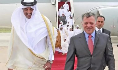 Katar Emiri Şeyh Temim Ürdün'de