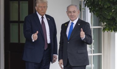 Trump, katil Netanyahu'yu Beyaz Saray'da kabul etti