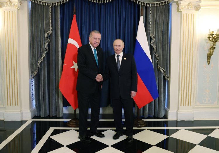 Cumhurbaşkanı Erdoğan, Çin'de Putin ile görüştü
