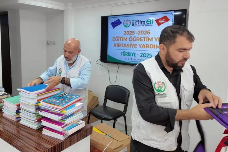 Avrupa Yetimeli'nden öğrencilere kırtasiye desteği